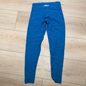 Booty by Brabants Vibrant Blue Textured Leggings